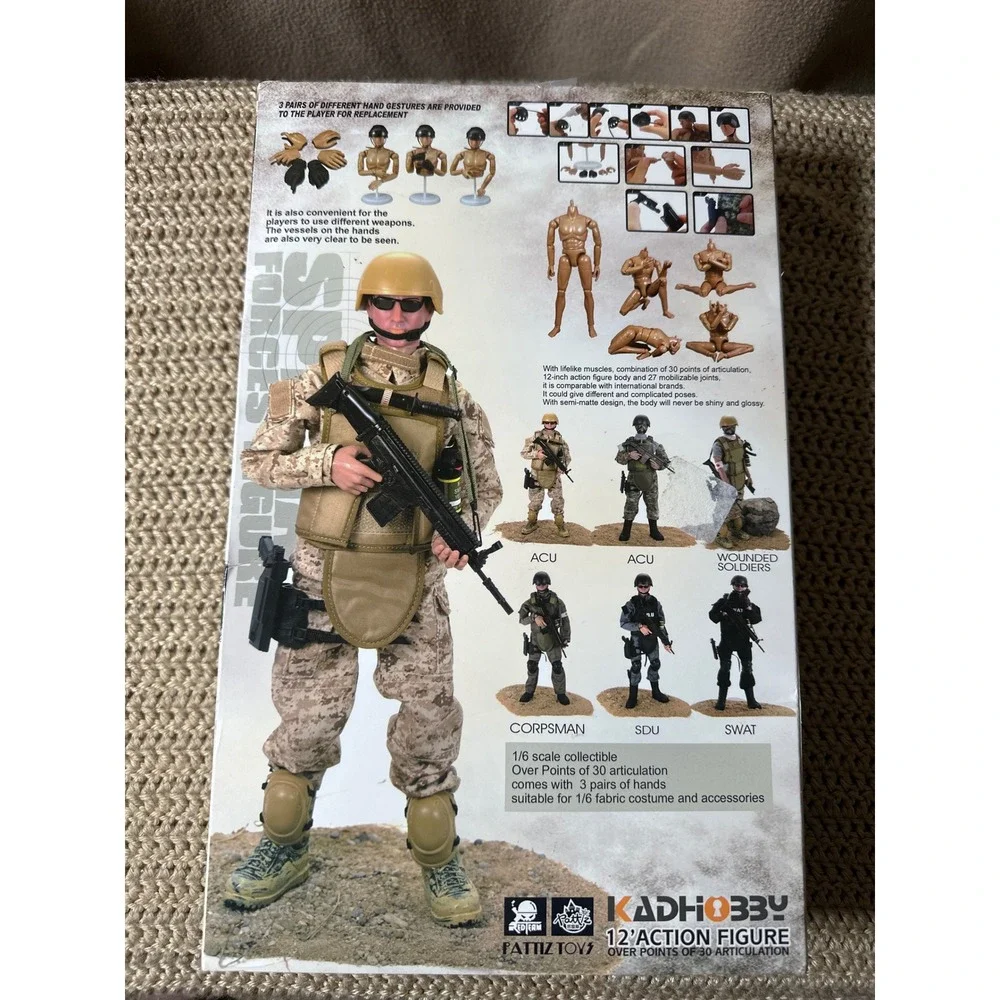 KADHOBBY Special Forces 12 Inch Action Figure 1/6 Scale Military Soldier ACU
